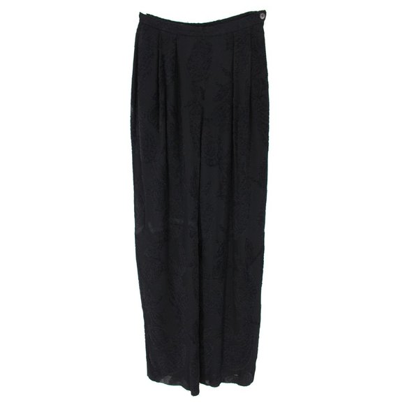 Giorgio Armani Pants - Giorgio Armani Floral Wide Leg Hight Rise Pants 44